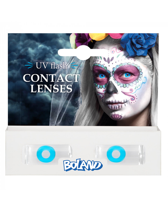 Lentilles Bleues UV 1 Mois... • Fun Party