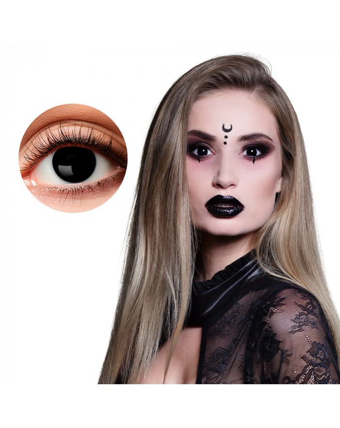 Lentilles Noires Halloween... • Fun Party