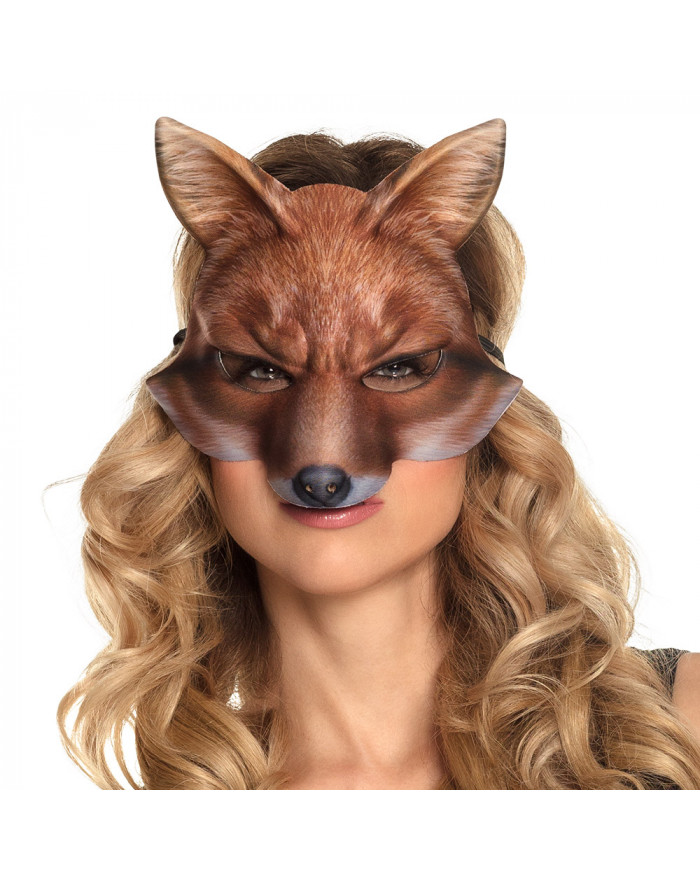 Masque Renard Adulte en PVC... • Fun Party