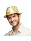 Chapeau disco dore