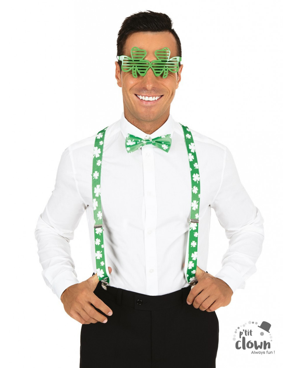 Kit Accessoires Saint-Patrick : Bandeau, Lunettes, Collier, Jupe Tutu Verte - Tenue Fête - Pour Enfants Et Femmes Accessoires Saint Patrick