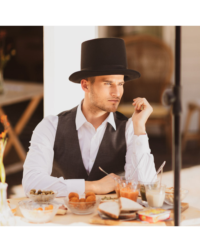 Chapeau Haut-de-Forme Noir... • Fun Party