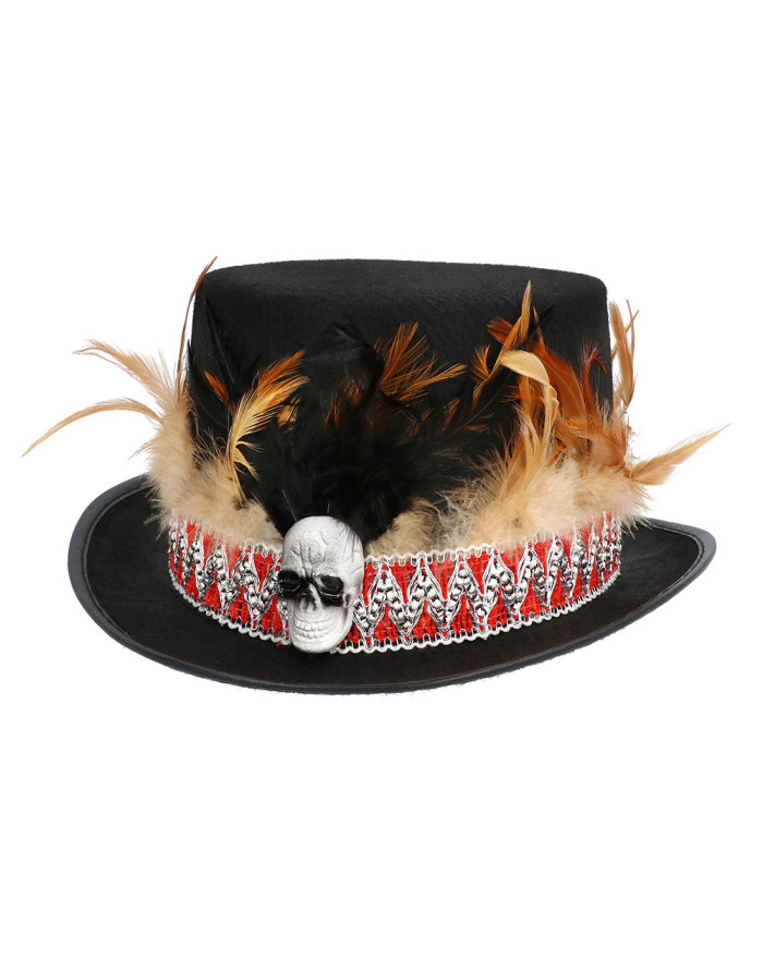 Chapeau vaudou noir avec... • Fun Party