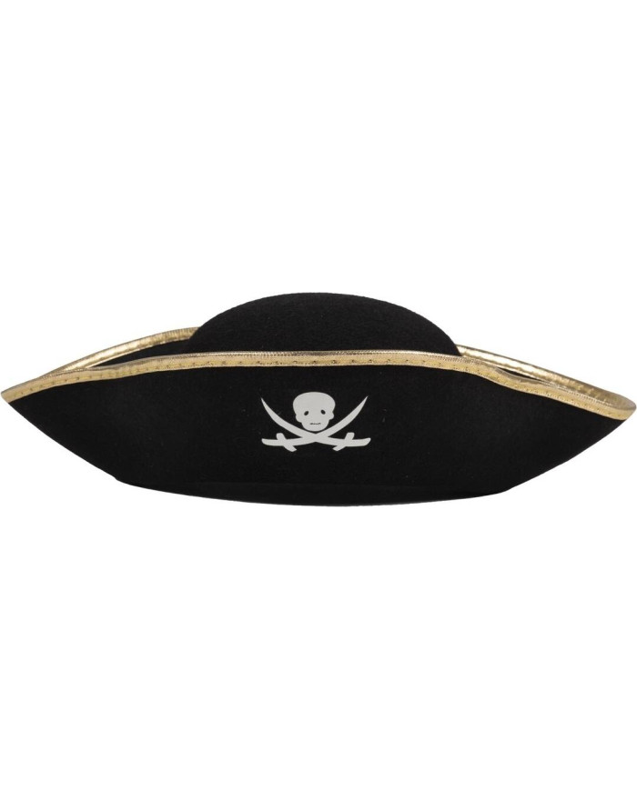 Chapeau de pirate noir avec... • Fun Party