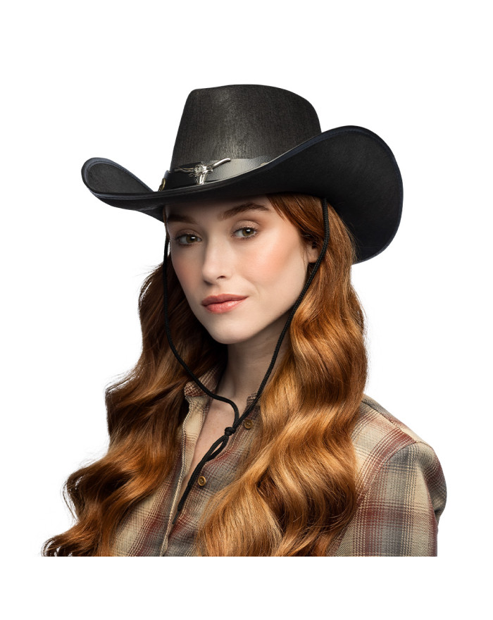 Chapeau Cowboy Noir Adulte... • Fun Party
