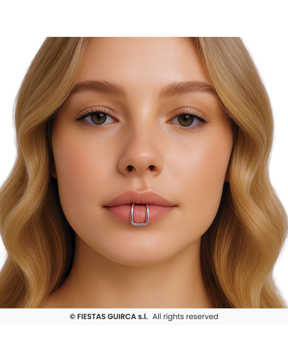 Piercing Faux Lèvre & Oreille Argent Sans Perçage