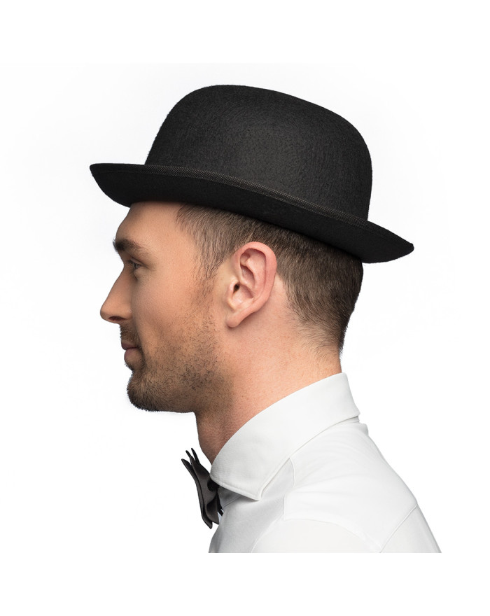 Chapeau melon noir élégant... • Fun Party