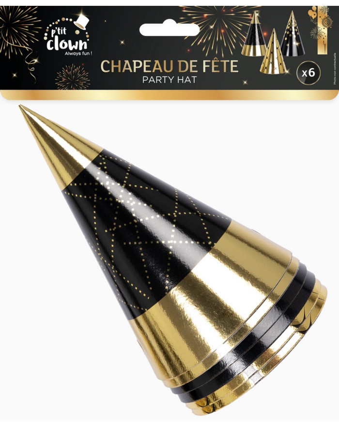 Chapeaux Anniversaire Noir... • Fun Party