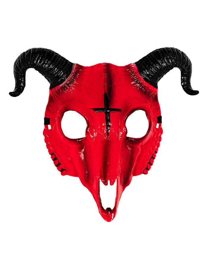 Masque bélier rouge à... • Fun Party