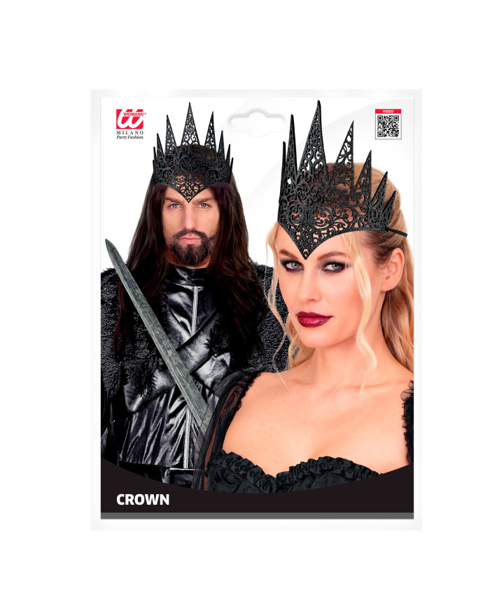 Couronne Noire Gothique Roi... • Fun Party