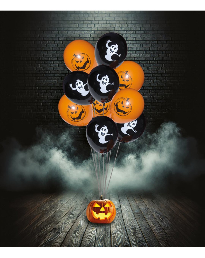 Lot de 10 Ballons Halloween... • Fun Party