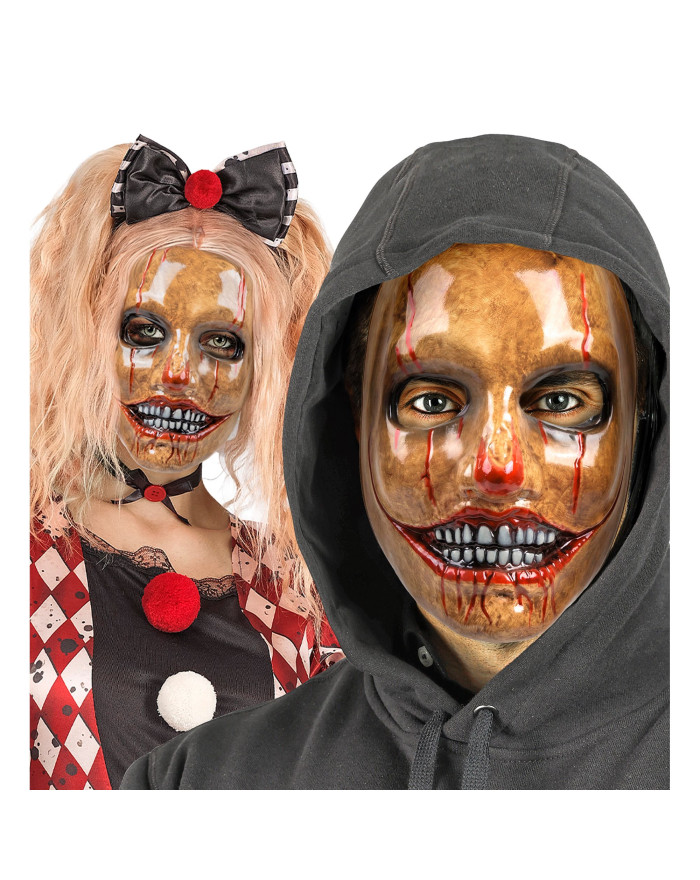 Masque Clown Tueur Doré... • Fun Party