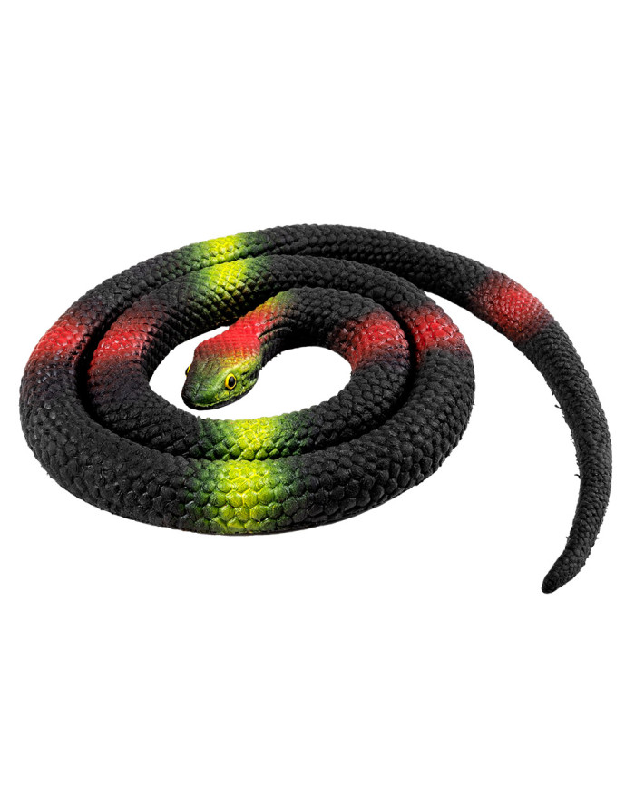 Serpent Noir en Caoutchouc... • Fun Party