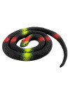 Serpent en caoutchouc noir