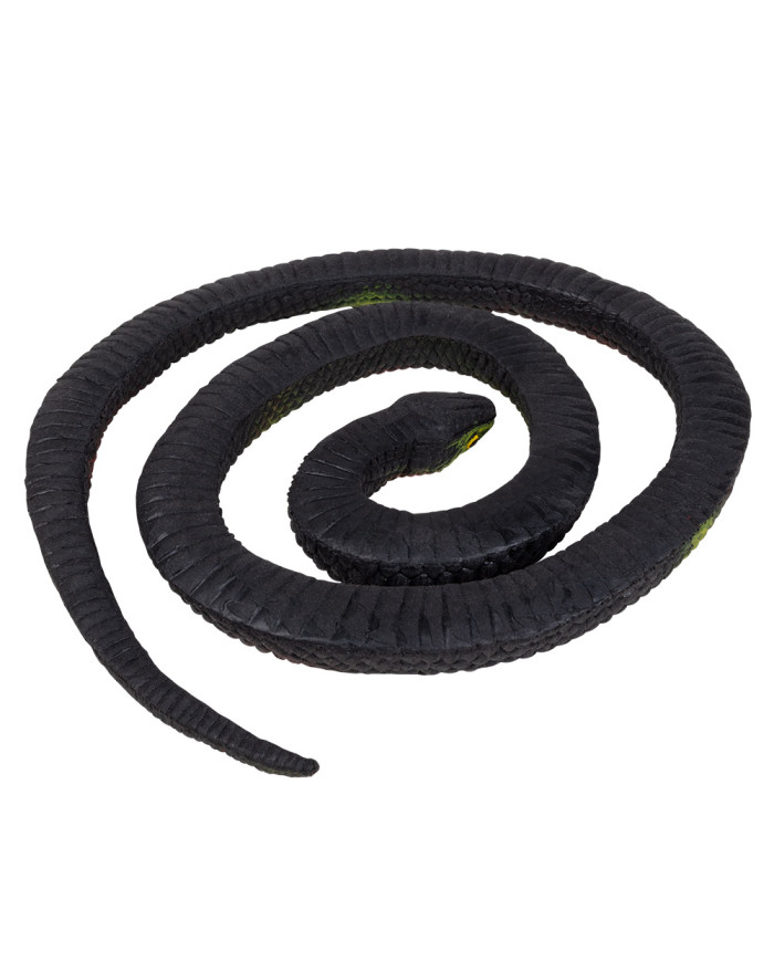 Serpent Noir en Caoutchouc... • Fun Party