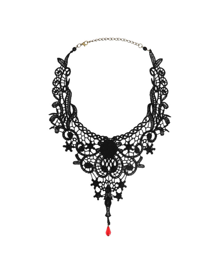 Collier Gothique Femme en... • Fun Party