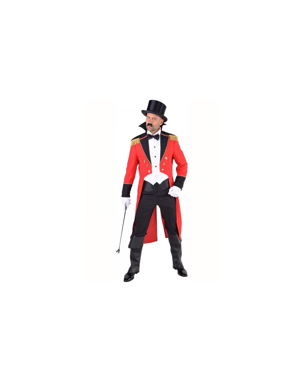 Veste De Costume Monsieur Loyal Oyolan - Style Cirque, Velours Et Broderie Dorée - Pour Halloween Et Fêtes