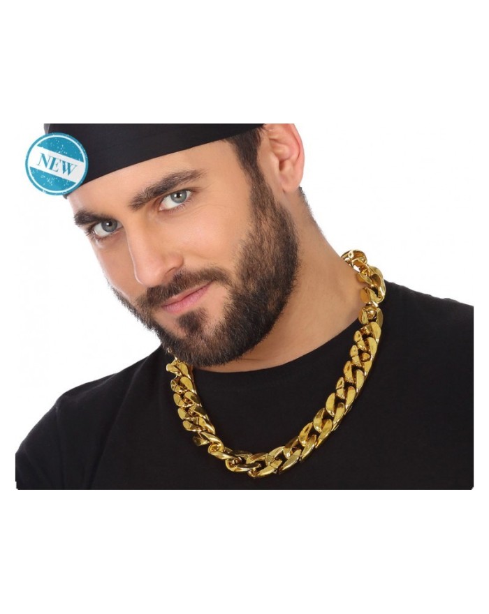 Chaîne dorée  style rappeur... • Fun Party