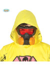 Masque à Gaz Apocalyptique Adulte – Lunette Rouge – Avec Élastique de Maintien