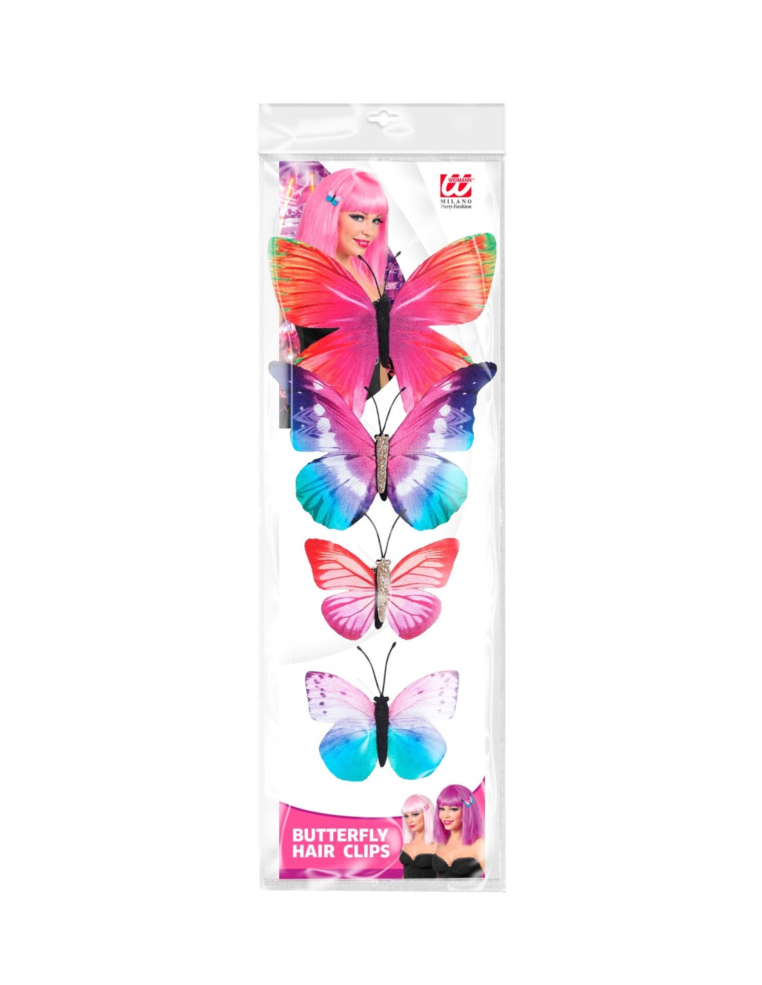 HOYOLS Lot de 48 mini-pinces à cheveux en forme de papillon, accessoires pastel arc-en-ciel Y2K pour filles et femmes, petites pinces à cheveux pour tresses, 12 teintes bébé (couleur gel) | Cute