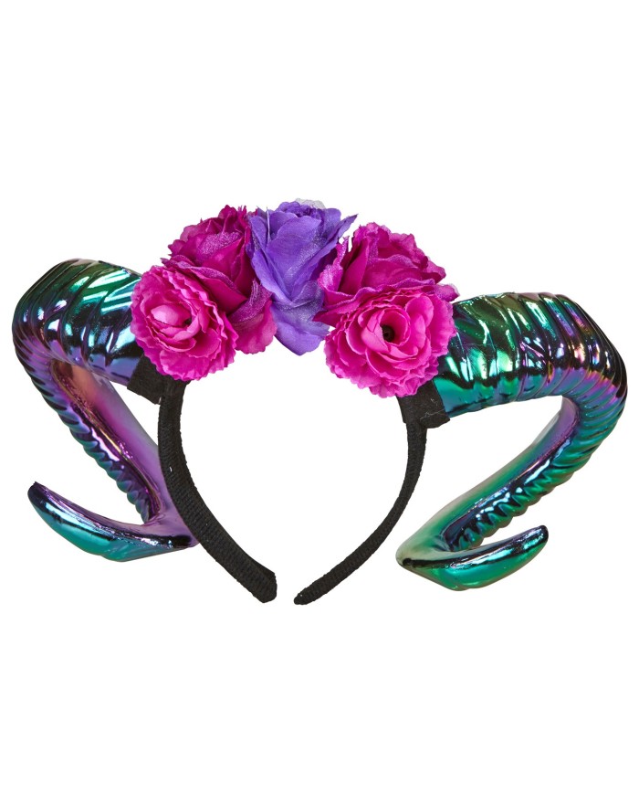 CORNES DE BELIER AVEC FLEURS • Fun Party